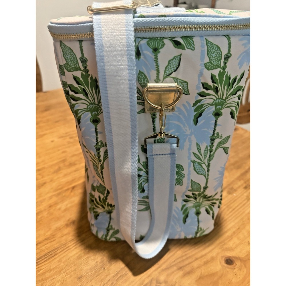 Lilly Pulitzer "Swayin In The Breeze Home" Insulated Wine Carrier Cooler Tote - Picture 4 of 11